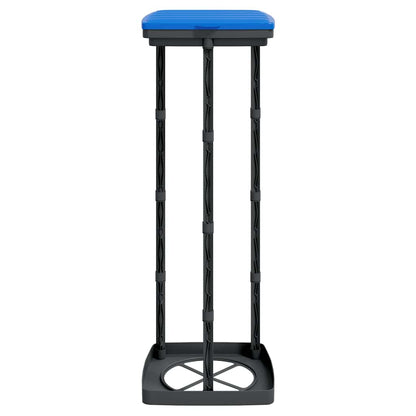 vidaXL Rubbish Bag Holders 2 pcs Black and Blue 120 L PP