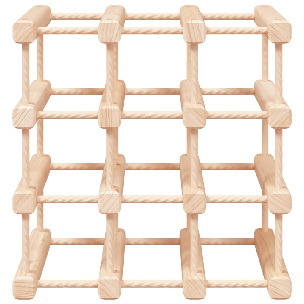 vidaXL Wine Rack for 12 Bottles 36x23x36 cm Solid Wood Pine