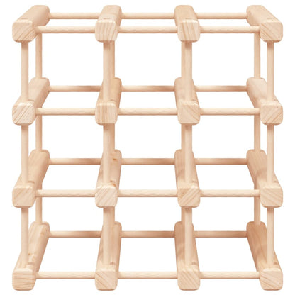 vidaXL Wine Rack for 12 Bottles 36x23x36 cm Solid Wood Pine