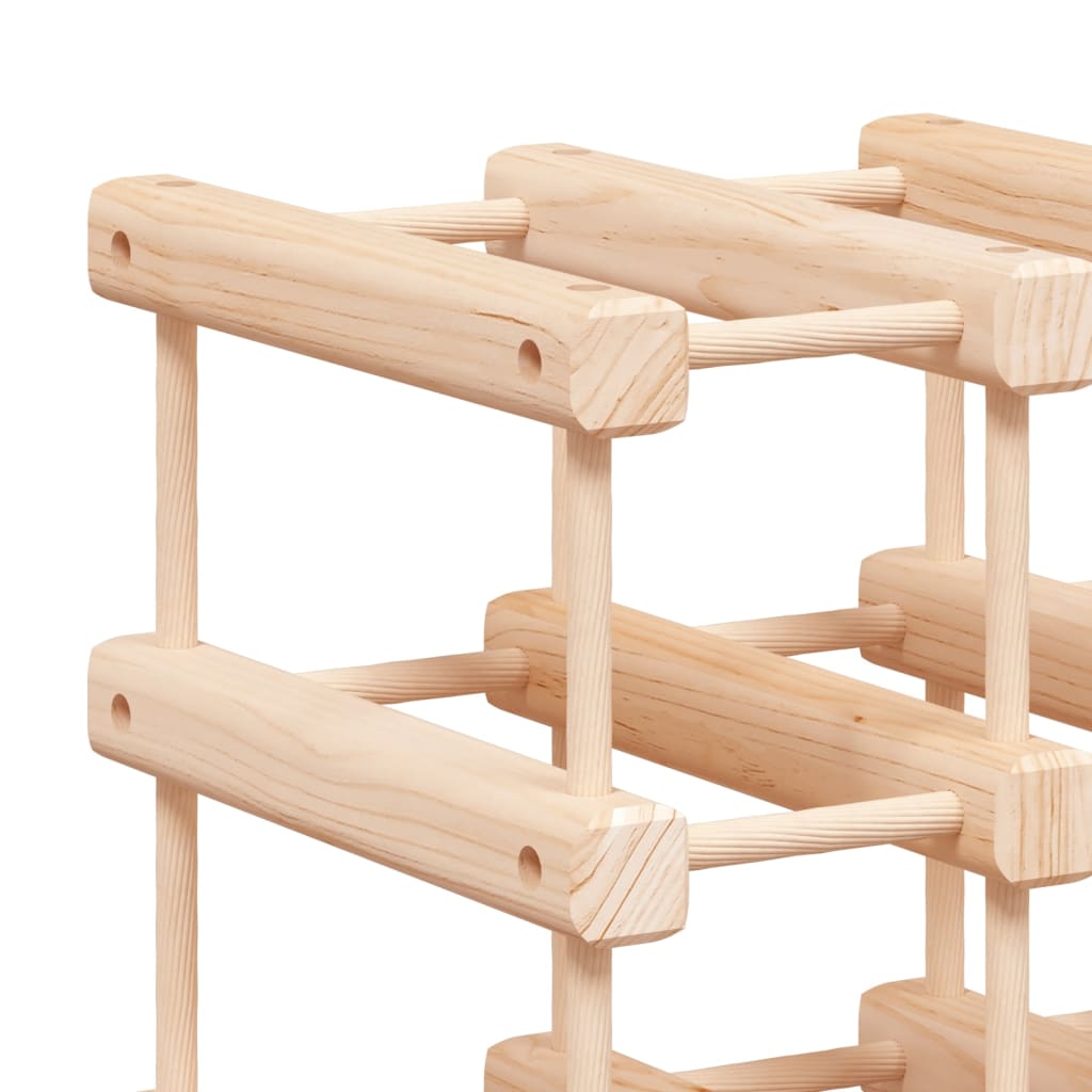 vidaXL Wine Rack for 12 Bottles 36x23x36 cm Solid Wood Pine
