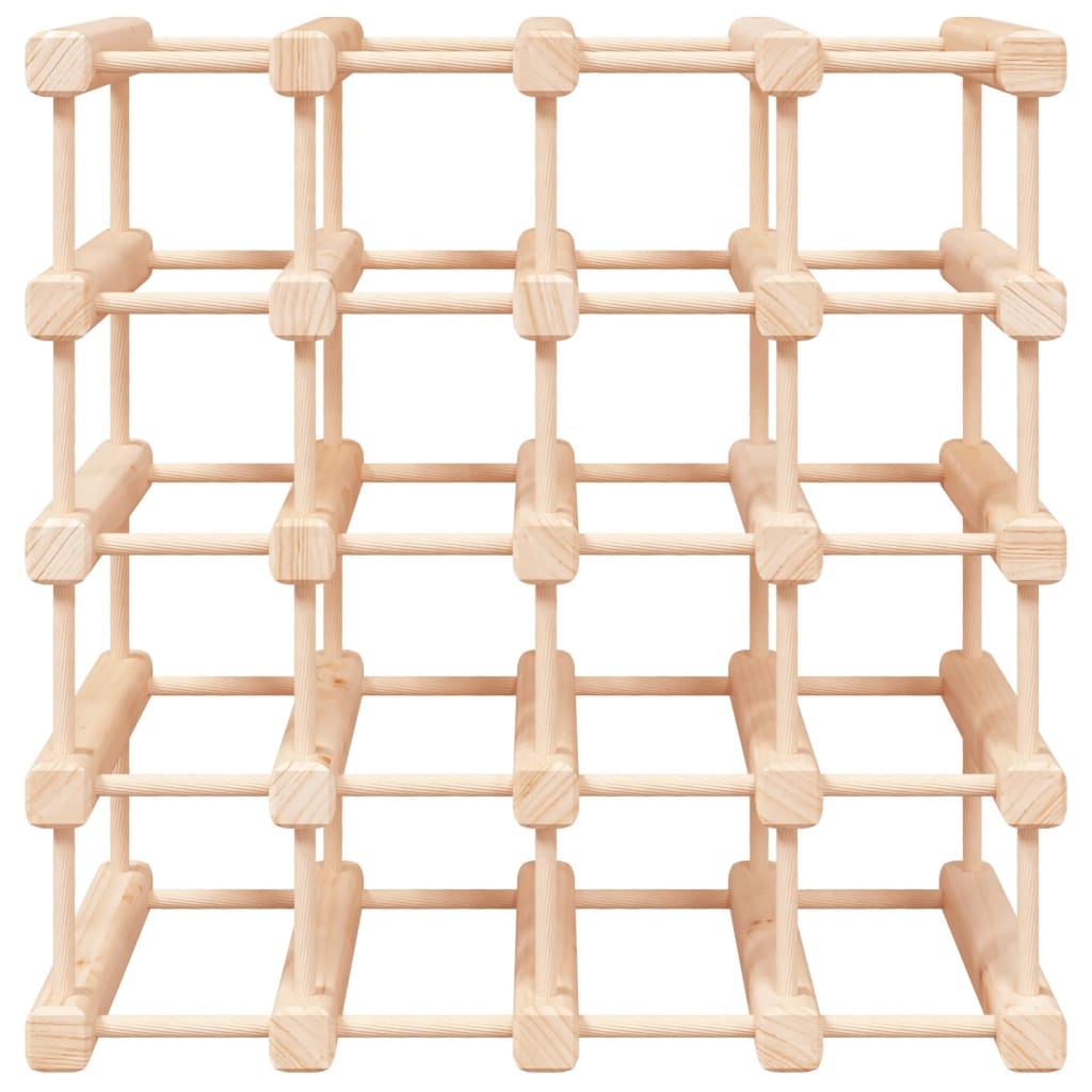 vidaXL Wine Rack for 20 Bottles 46.5x23x46.5 cm Solid Wood Pine