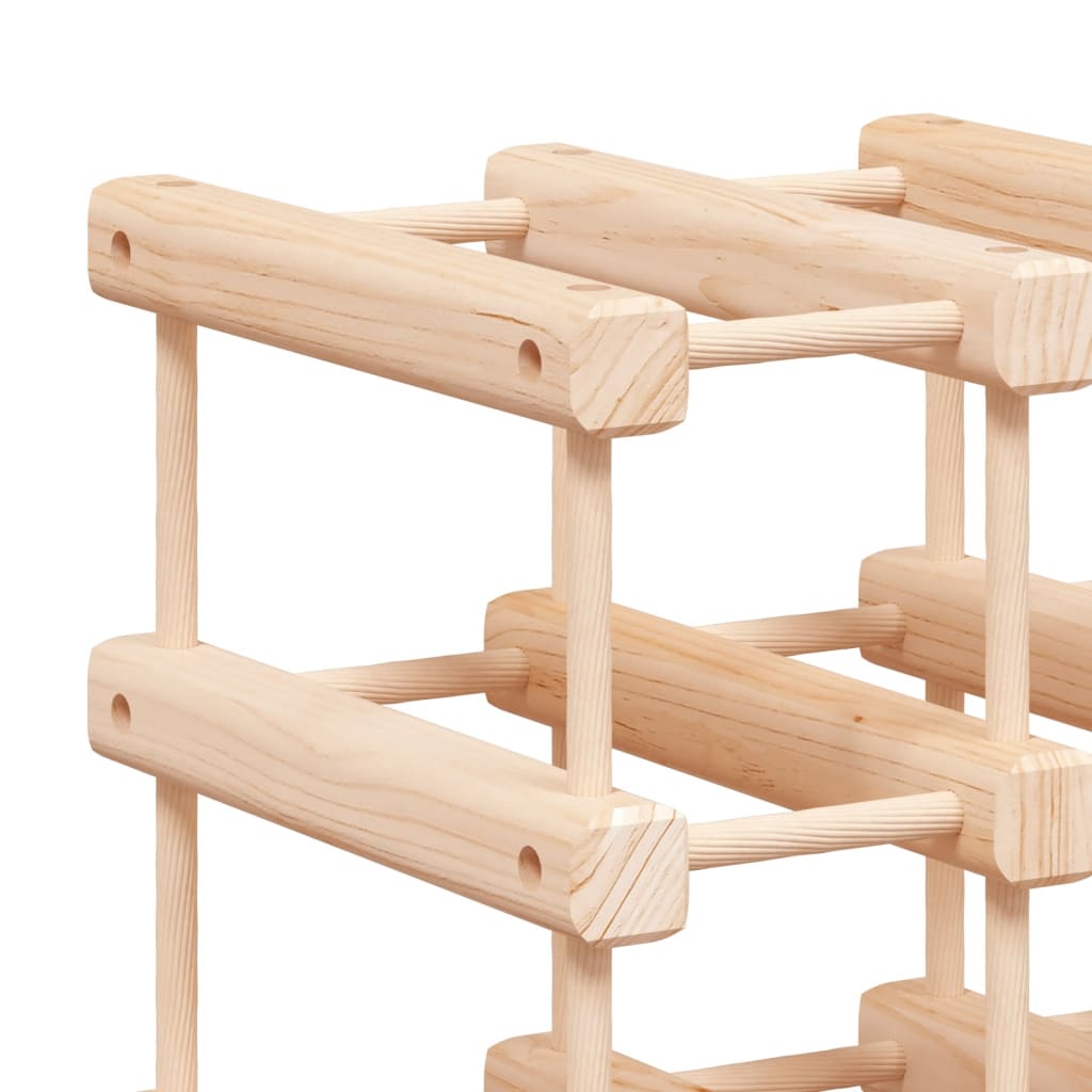 vidaXL Wine Rack for 20 Bottles 46.5x23x46.5 cm Solid Wood Pine