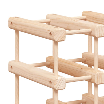 vidaXL Wine Rack for 20 Bottles 46.5x23x46.5 cm Solid Wood Pine