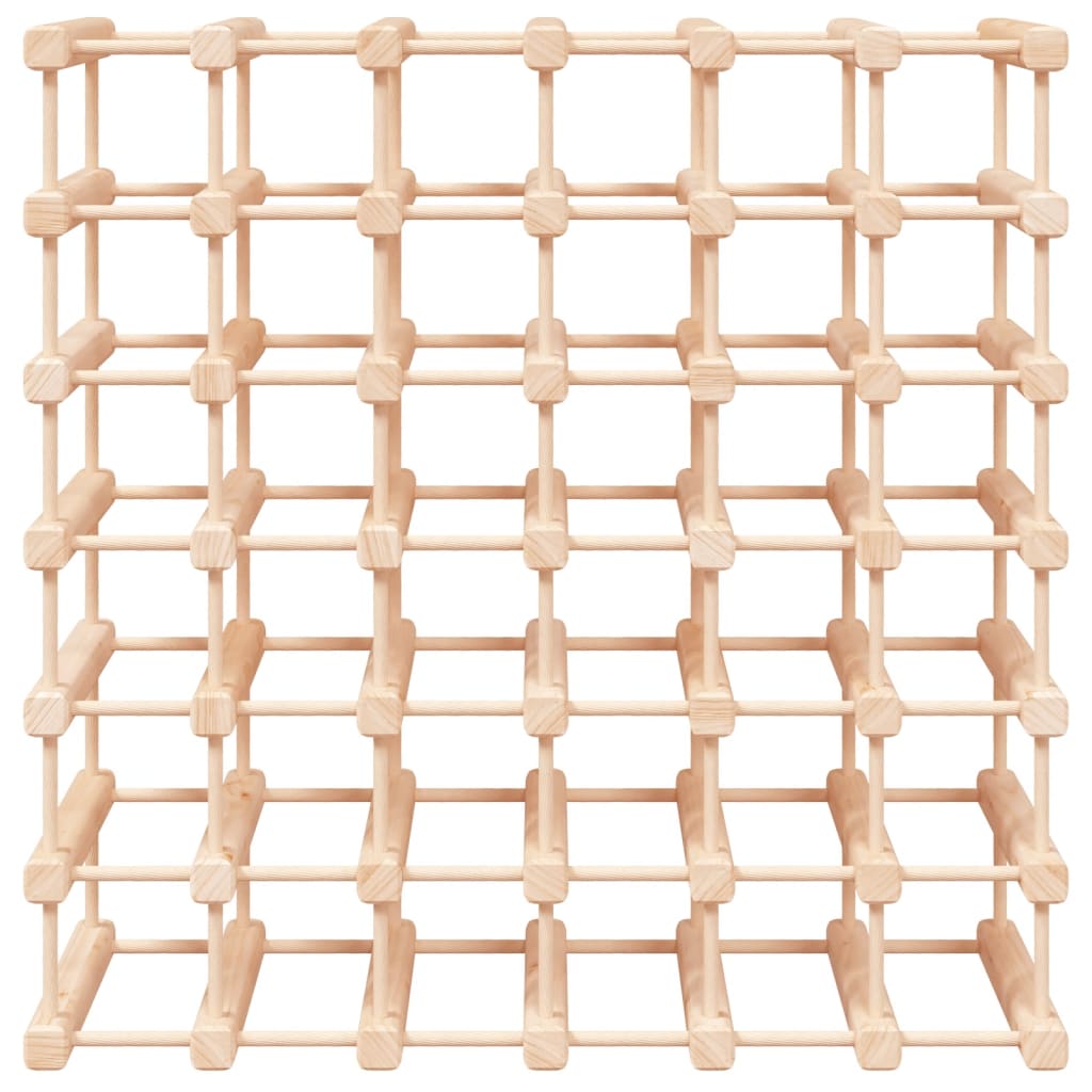 vidaXL Wine Rack for 42 Bottles 68.5x23x68.5 cm Solid Wood Pine