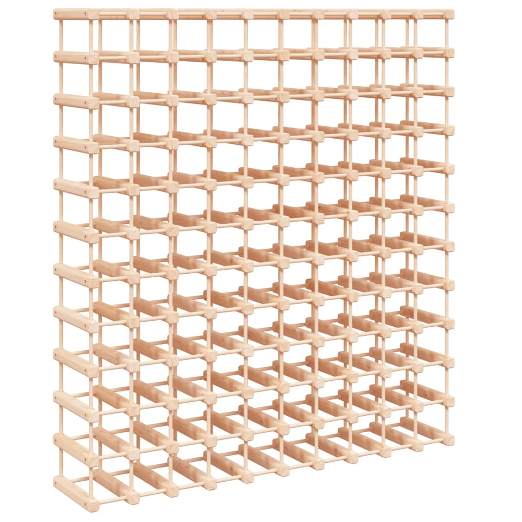 vidaXL Wine Rack for 120 Bottles 112,5x23x123,5 cm Solid Wood Pine