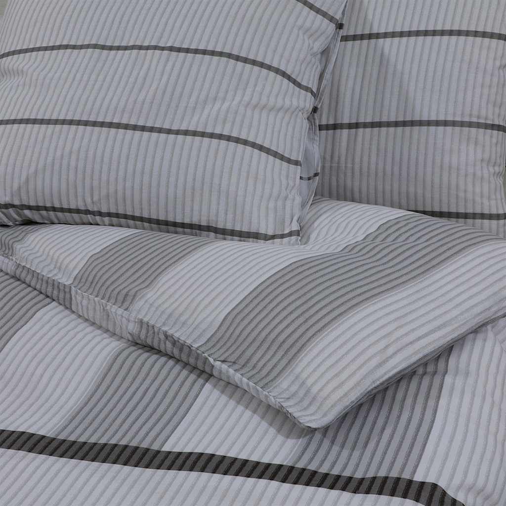 vidaXL Duvet Cover Set Light Grey 200x200 cm Cotton
