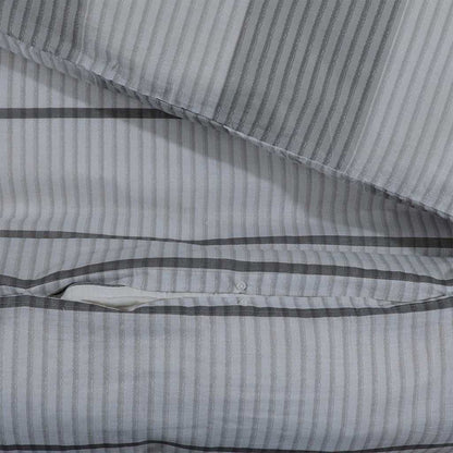 vidaXL Duvet Cover Set Light Grey 240x220 cm Cotton
