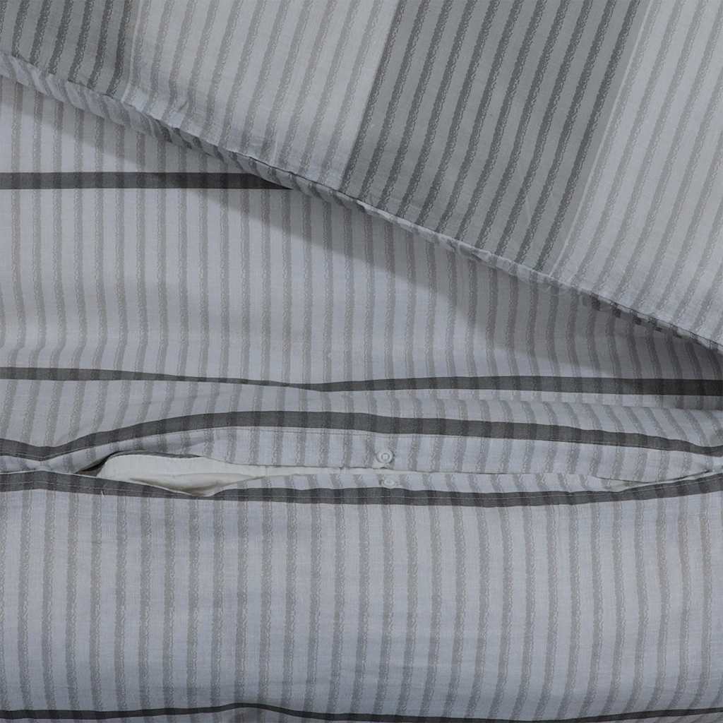 vidaXL Duvet Cover Set Light Grey 220x240 cm Cotton