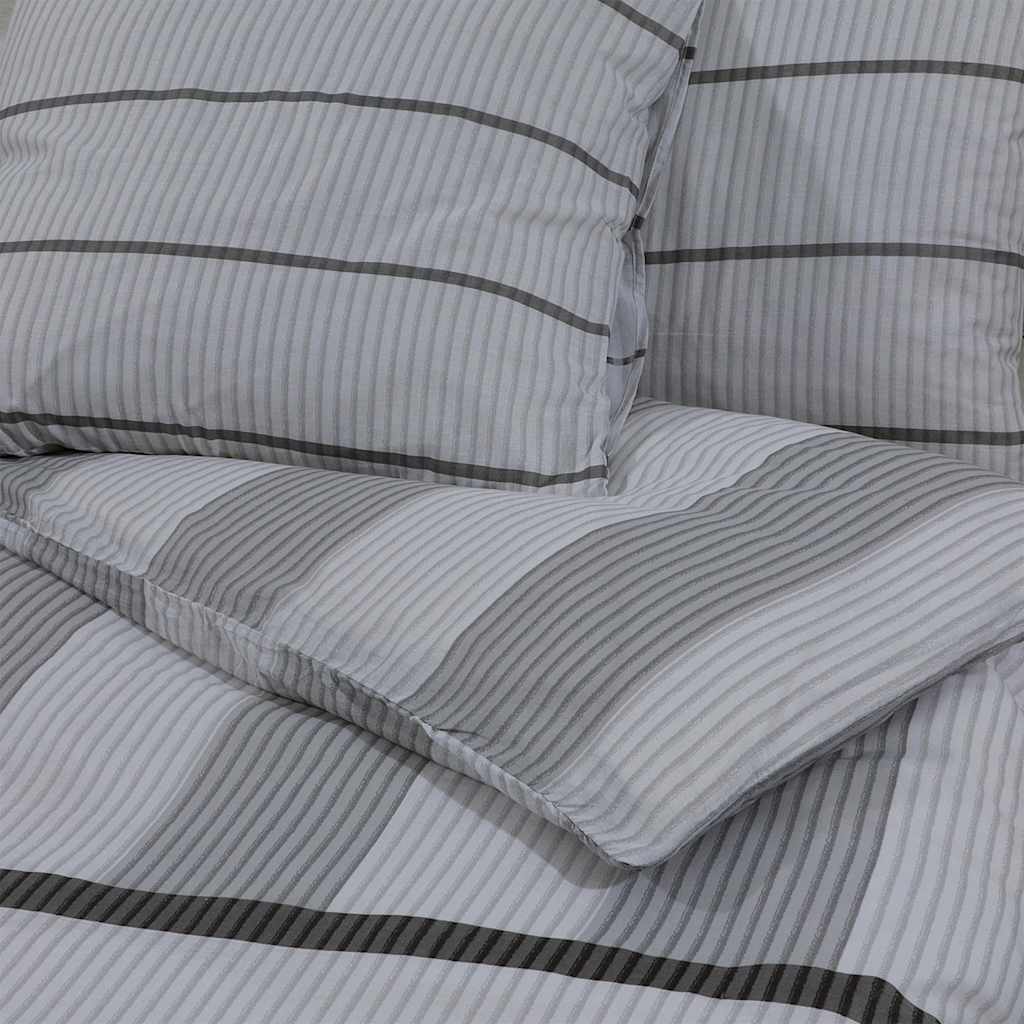 vidaXL Duvet Cover Set Light Grey 260x240 cm Cotton