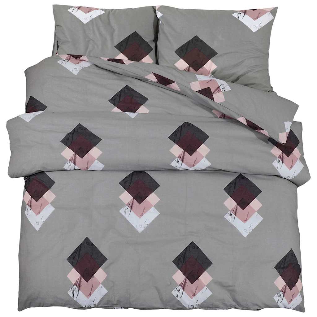 vidaXL Duvet Cover Set Multicolour 220x240 cm Cotton