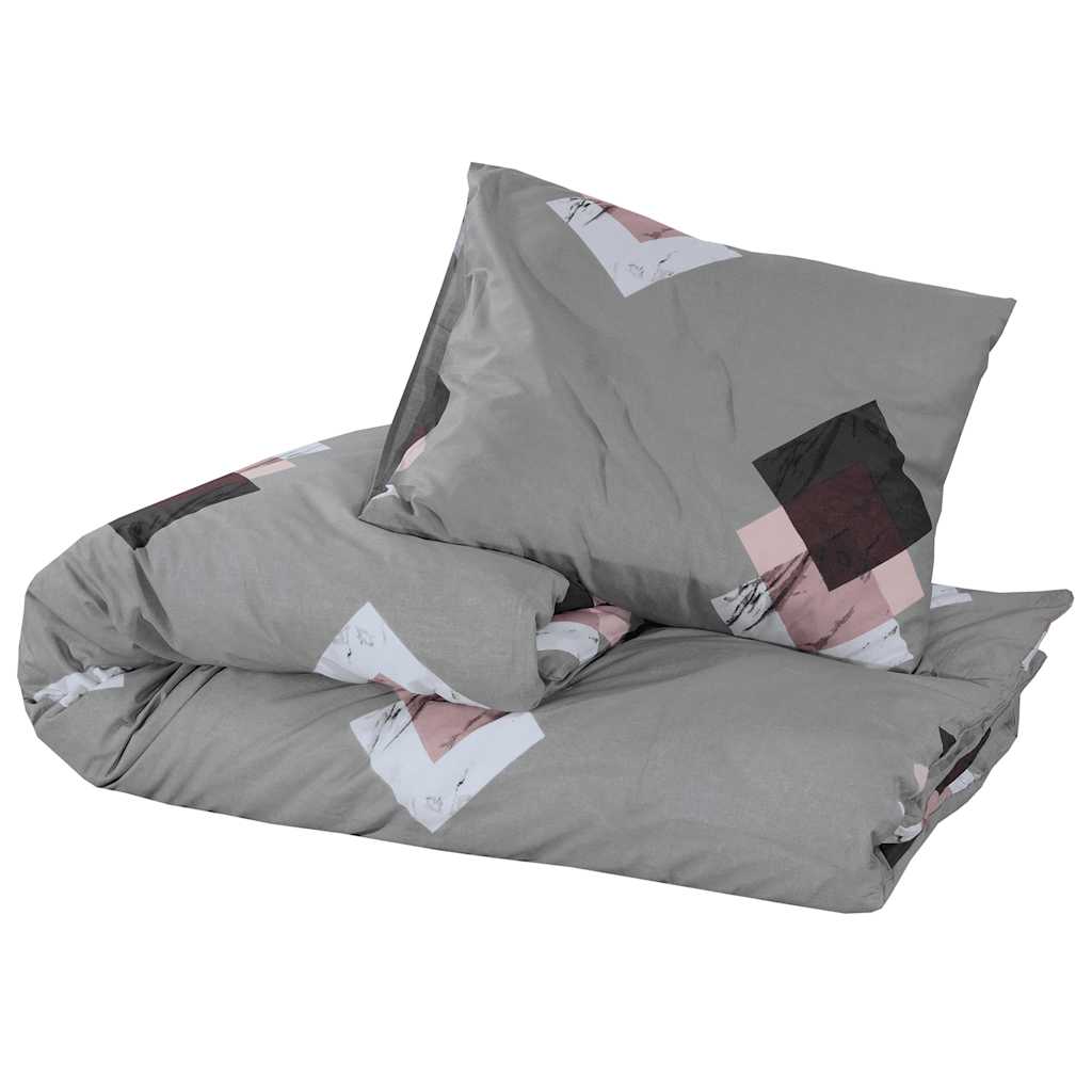 vidaXL Duvet Cover Set Multicolour 220x240 cm Cotton