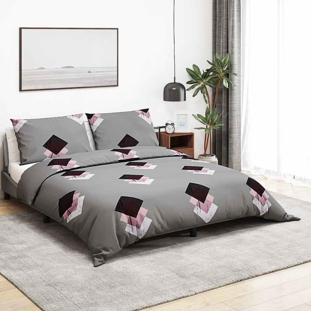 vidaXL Duvet Cover Set Multicolour 220x240 cm Cotton