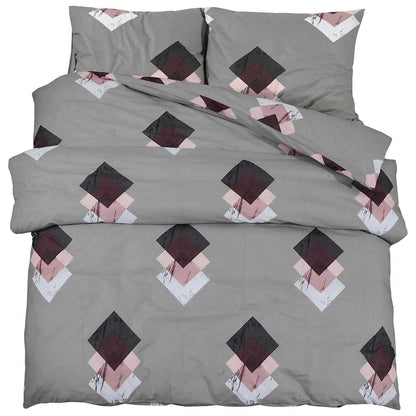 vidaXL Duvet Cover Set Multicolour 135x200 cm Cotton