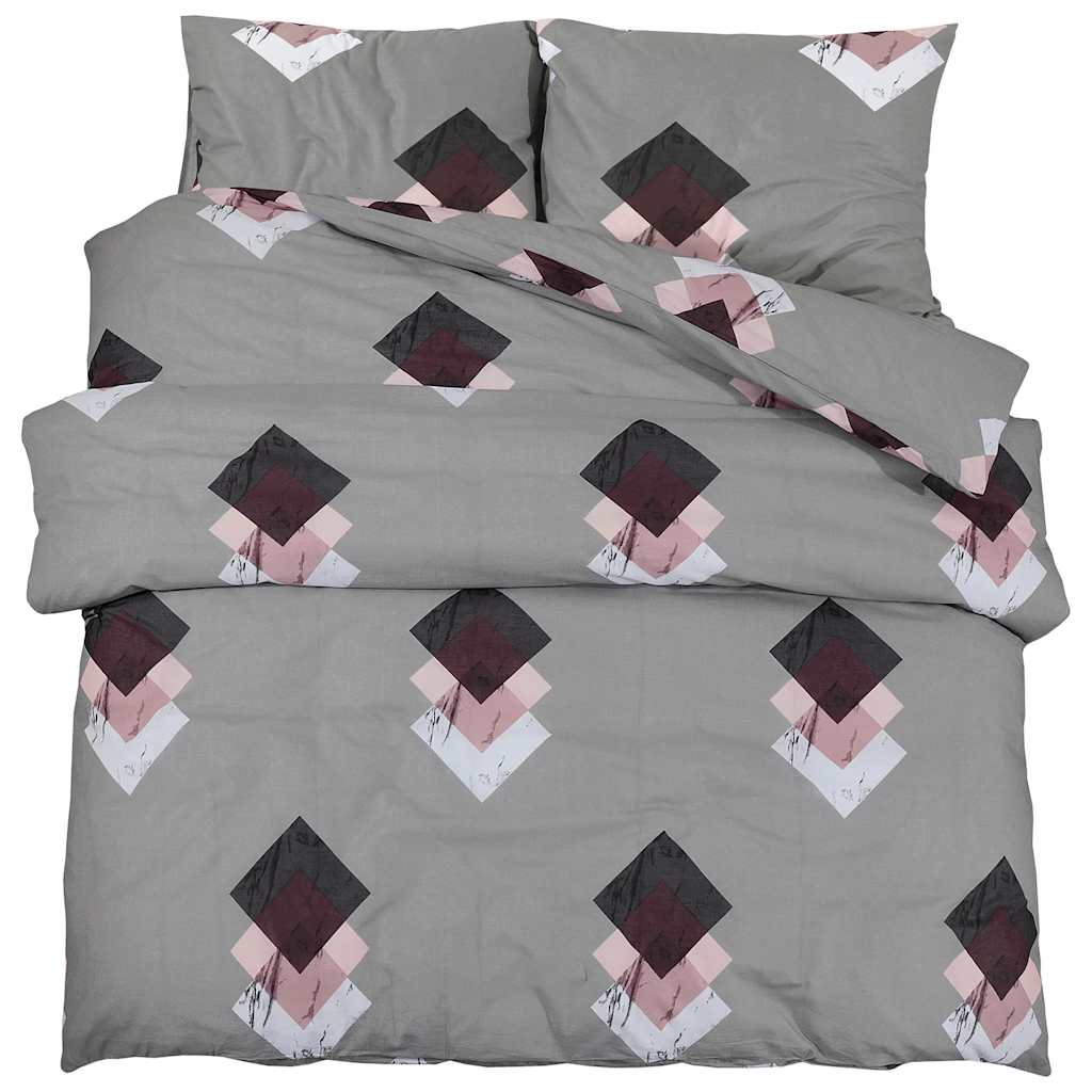 vidaXL Duvet Cover Set Multicolour 140x200 cm Cotton