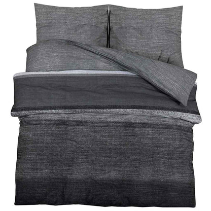 vidaXL Duvet Cover Set Dark Grey 260x240 cm Cotton