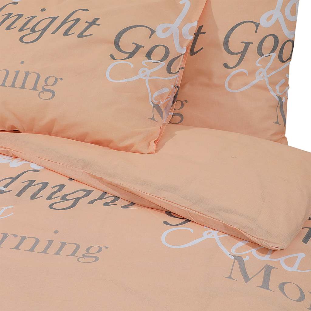 vidaXL Duvet Cover Set Pink 260x240 cm Cotton