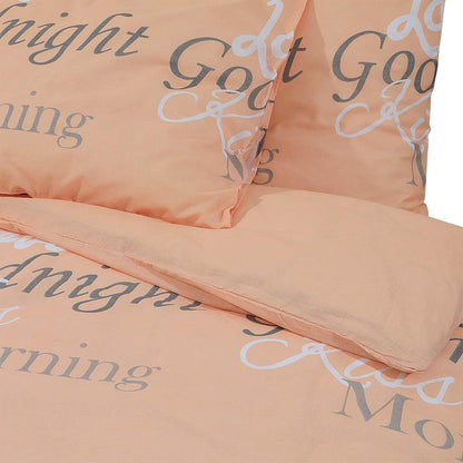 vidaXL Duvet Cover Set Pink 260x220 cm Cotton