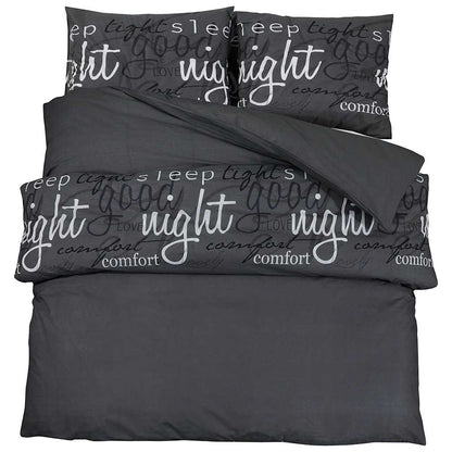 vidaXL Duvet Cover Set Black and White 240x220 cm Cotton
