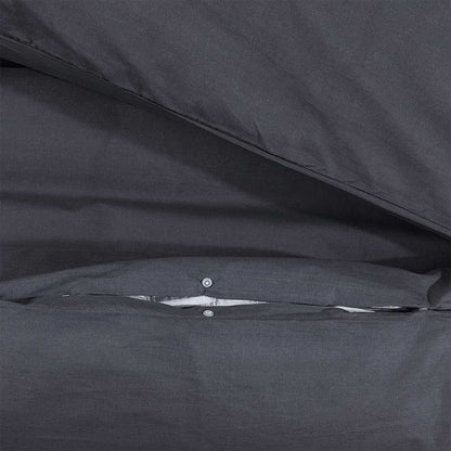 vidaXL Duvet Cover Set Black and White 240x220 cm Cotton