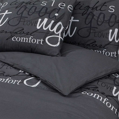 vidaXL Duvet Cover Set Black and White 240x220 cm Cotton