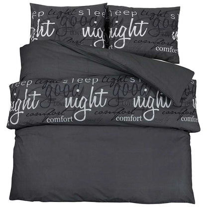 vidaXL Duvet Cover Set Black and White 260x220 cm Cotton