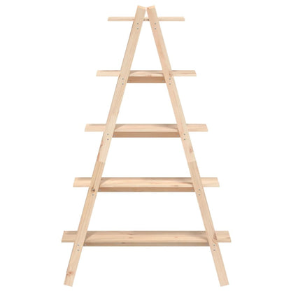 vidaXL 5-Tier Shelf A-shape 110x40x180.5 cm Solid Wood Pine