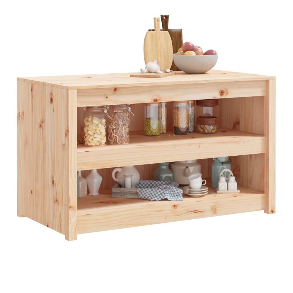 vidaXL Outdoor Kitchen Cabinet MEPPEL 106x55x64 cm Solid Wood Pine