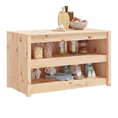vidaXL Outdoor Kitchen Cabinet MEPPEL 106x55x64 cm Solid Wood Pine