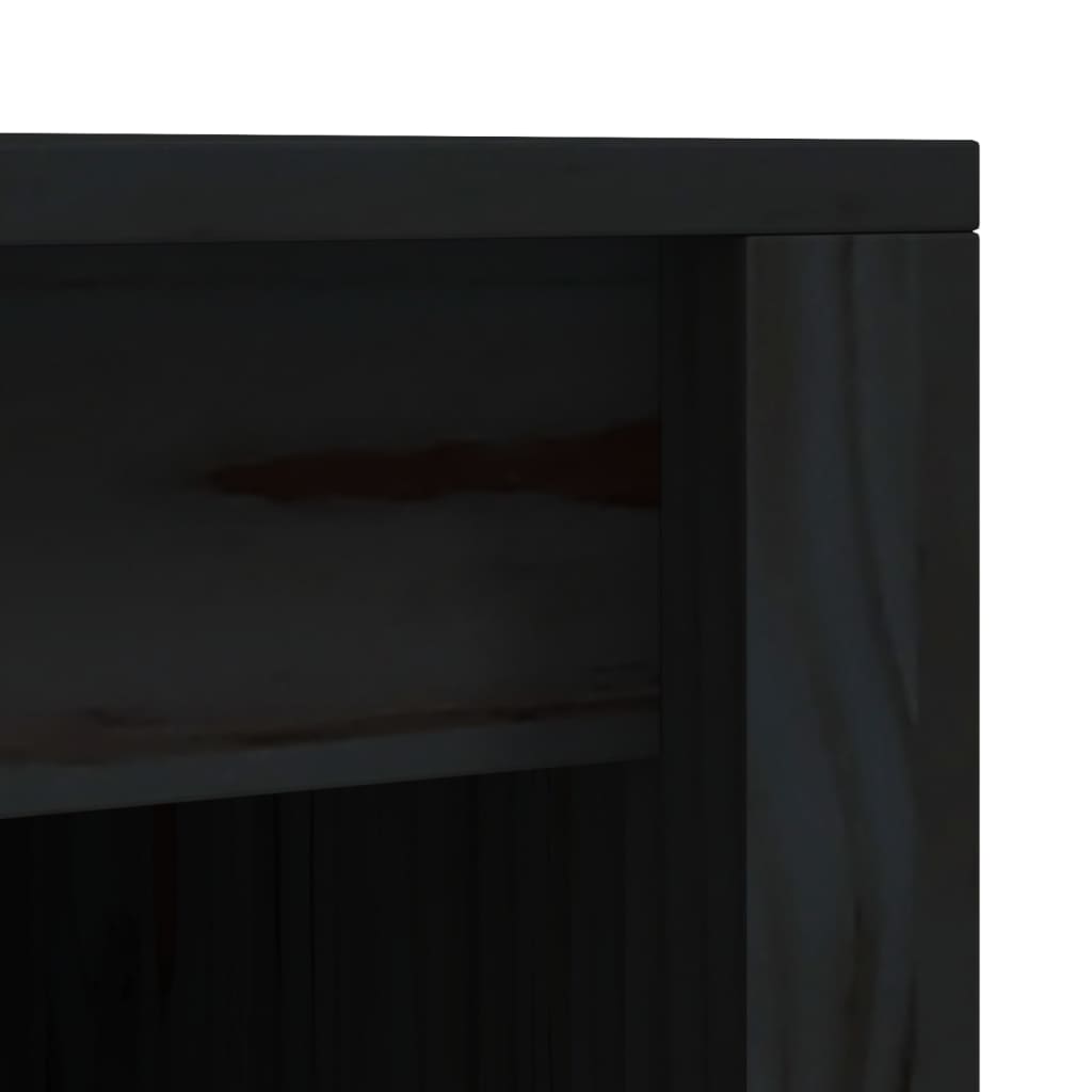 vidaXL Outdoor Kitchen Cabinet "MEPPEL" Black 55x55x92 cm Solid Wood Pine