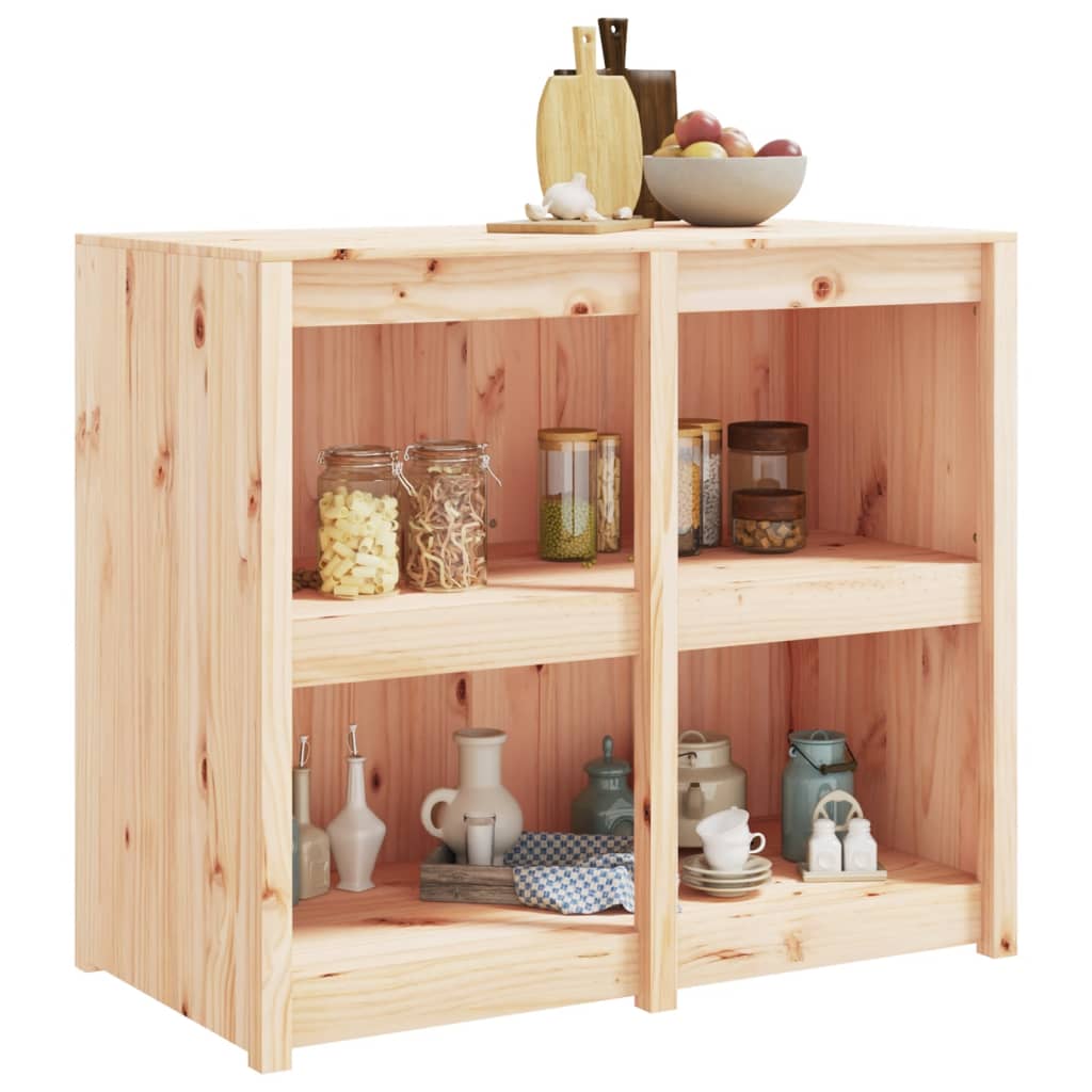 vidaXL Outdoor Kitchen Cabinet MEPPEL 106x55x92 cm Solid Wood Pine