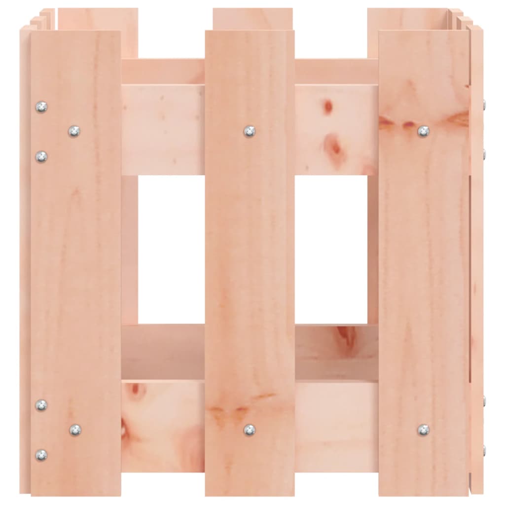 vidaXL Garden Planter with Fence Design 30x30x30 cm Solid Wood Douglas