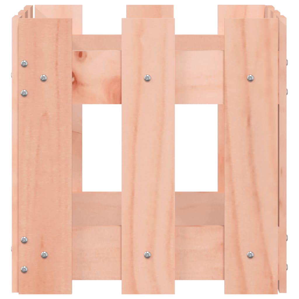 vidaXL Garden Planter with Fence Design 30x30x30 cm Solid Wood Douglas