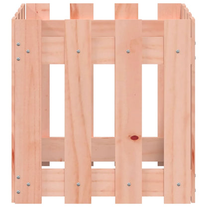 vidaXL Garden Planter with Fence Design 40x40x40 cm Solid Wood Douglas