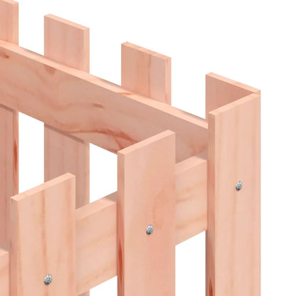 vidaXL Garden Planter with Fence Design 40x40x40 cm Solid Wood Douglas