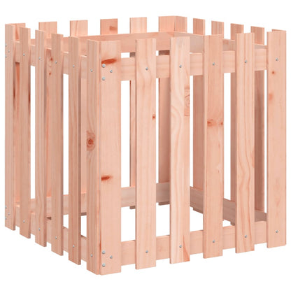 vidaXL Garden Planter with Fence Design 60x60x60 cm Solid Wood Douglas