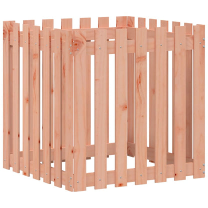 vidaXL Garden Planter with Fence Design 70x70x70 cm Solid Wood Douglas