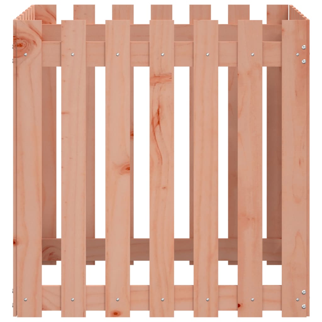 vidaXL Garden Planter with Fence Design 70x70x70 cm Solid Wood Douglas