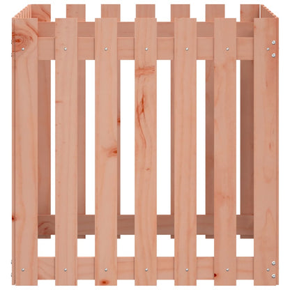 vidaXL Garden Planter with Fence Design 70x70x70 cm Solid Wood Douglas