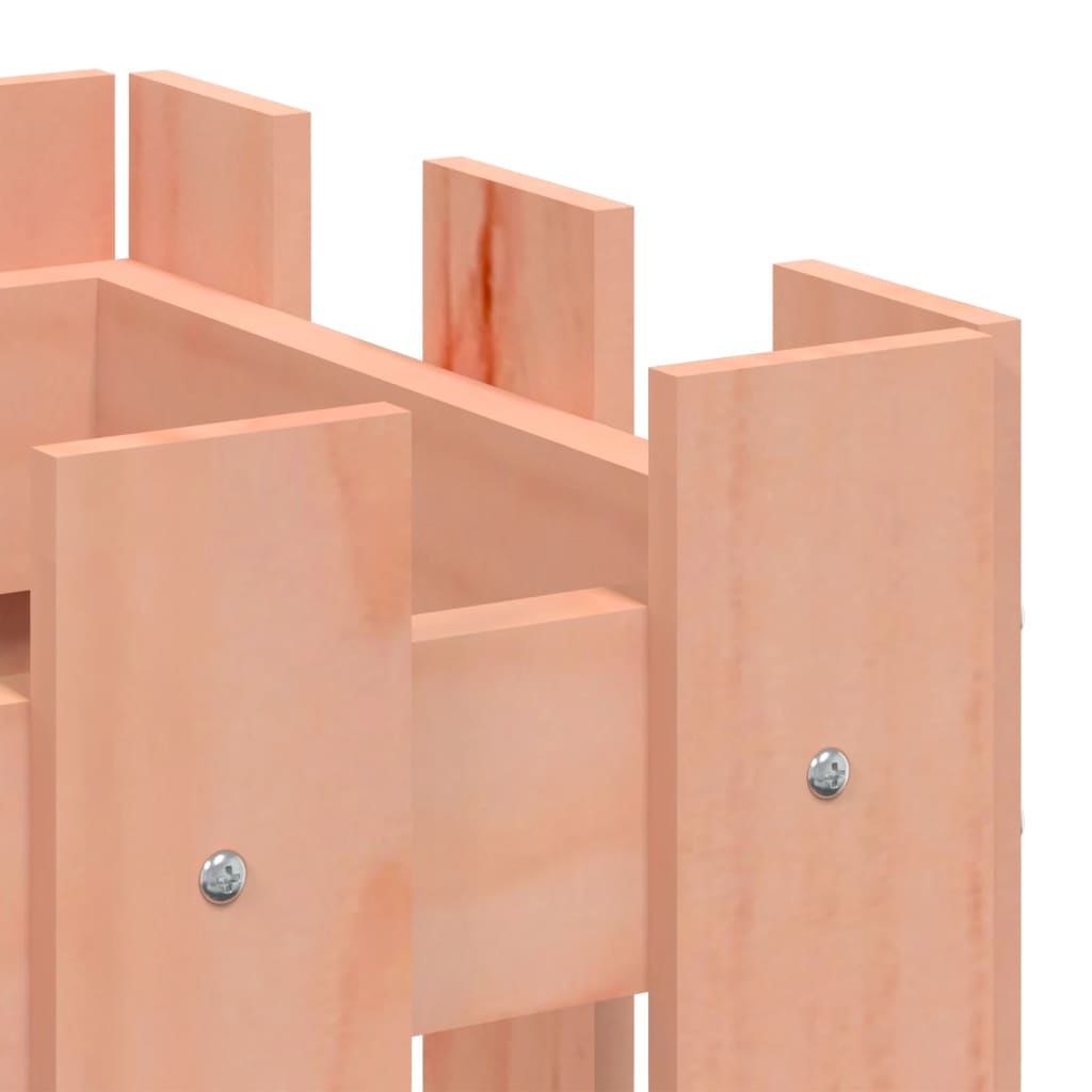 vidaXL Garden Raised Bed with Fence Design 100x30x30 cm Solid Wood Douglas