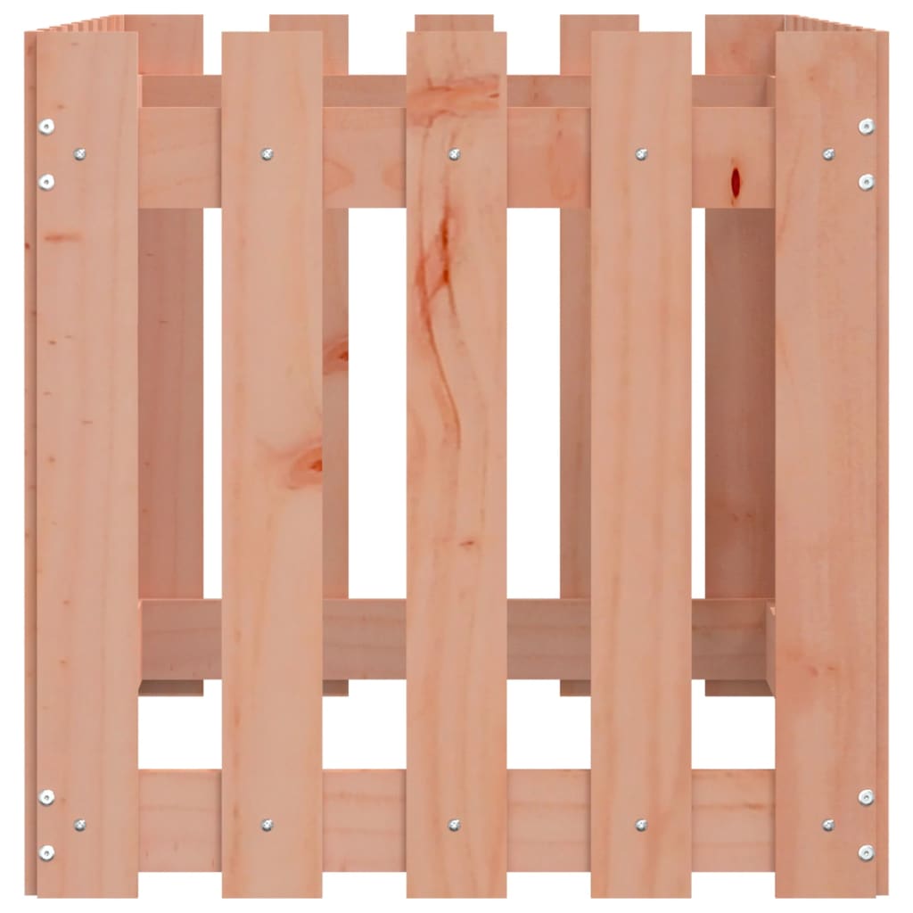 vidaXL Garden Raised Bed with Fence Design 100x50x50 cm Solid Wood Douglas