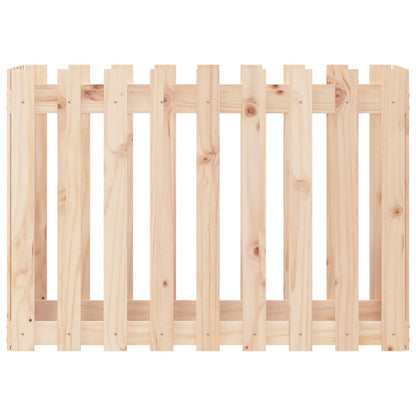 vidaXL Garden Raised Bed with Fence Design 100x50x70 cm Solid Wood Pine