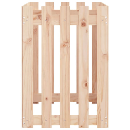 vidaXL Garden Raised Bed with Fence Design 100x50x70 cm Solid Wood Pine