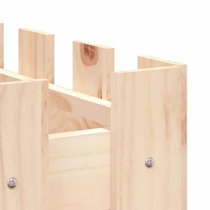 vidaXL Garden Raised Bed with Fence Design 100x50x70 cm Solid Wood Pine