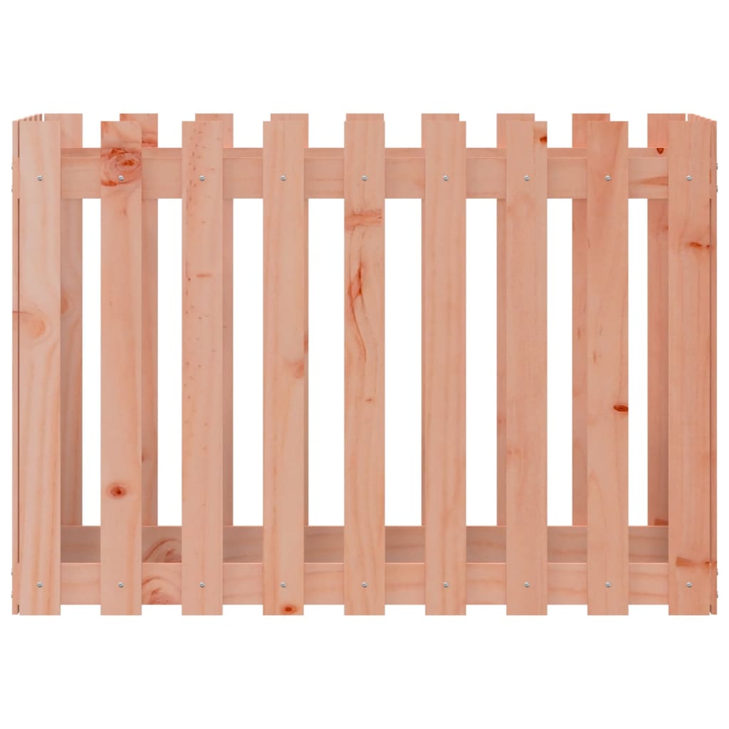 vidaXL Garden Raised Bed with Fence Design 100x50x70 cm Solid Wood Douglas