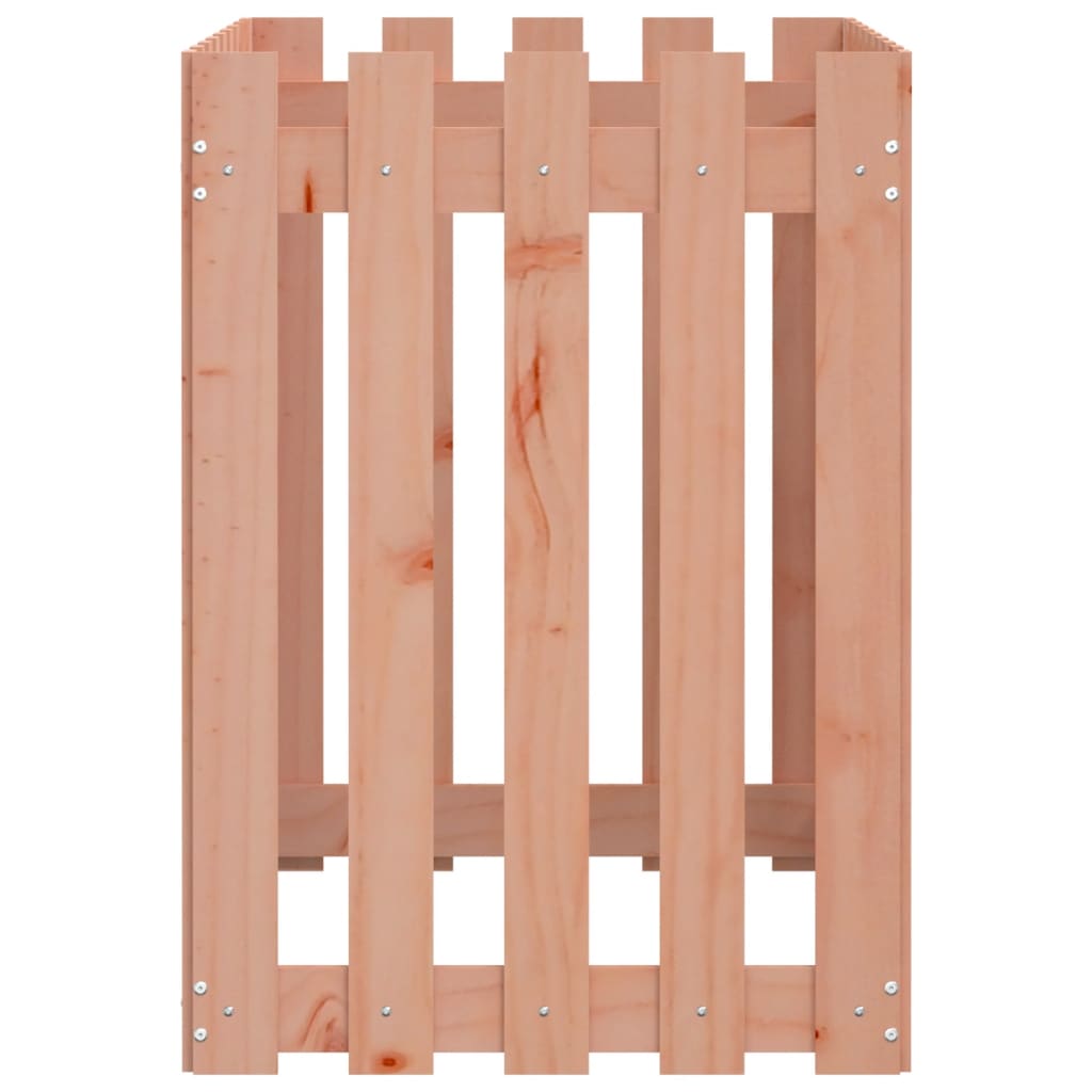 vidaXL Garden Raised Bed with Fence Design 100x50x70 cm Solid Wood Douglas