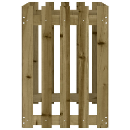 vidaXL Garden Raised Bed with Fence Design 100x50x70 cm Impregnated Wood Pine
