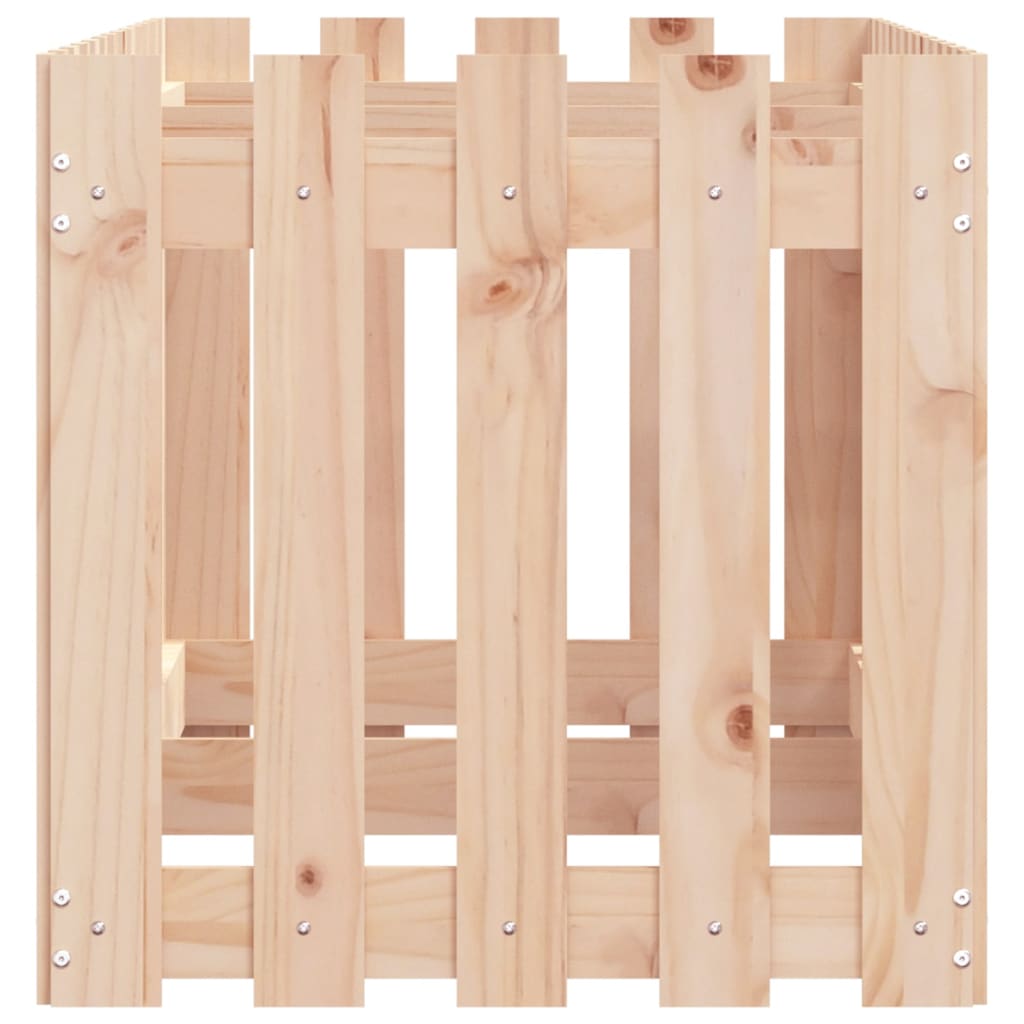 vidaXL Garden Raised Bed with Fence Design 150x50x50 cm Solid Wood Pine