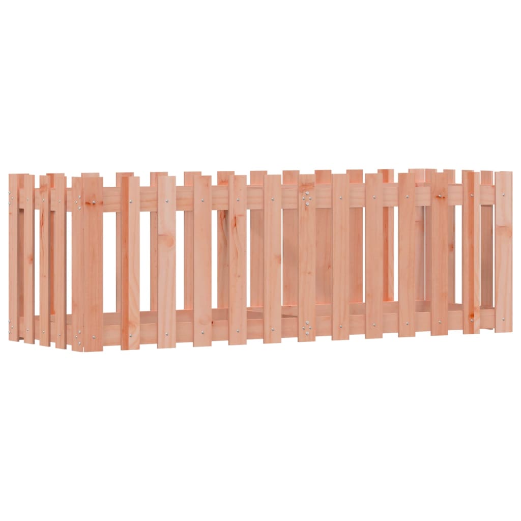 vidaXL Garden Raised Bed with Fence Design 150x50x50 cm Solid Wood Douglas