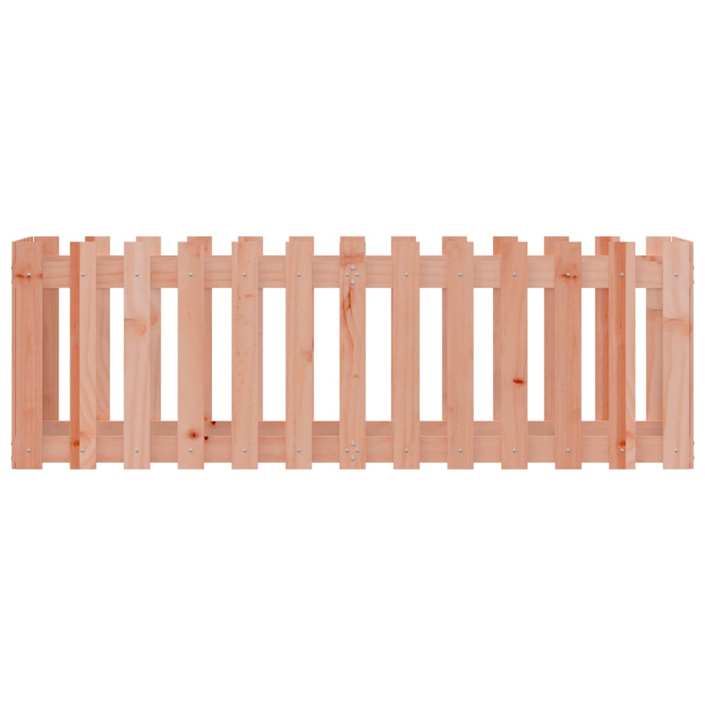 vidaXL Garden Raised Bed with Fence Design 150x50x50 cm Solid Wood Douglas