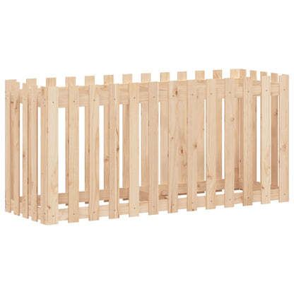 vidaXL Garden Raised Bed with Fence Design 150x50x70 cm Solid Wood Pine
